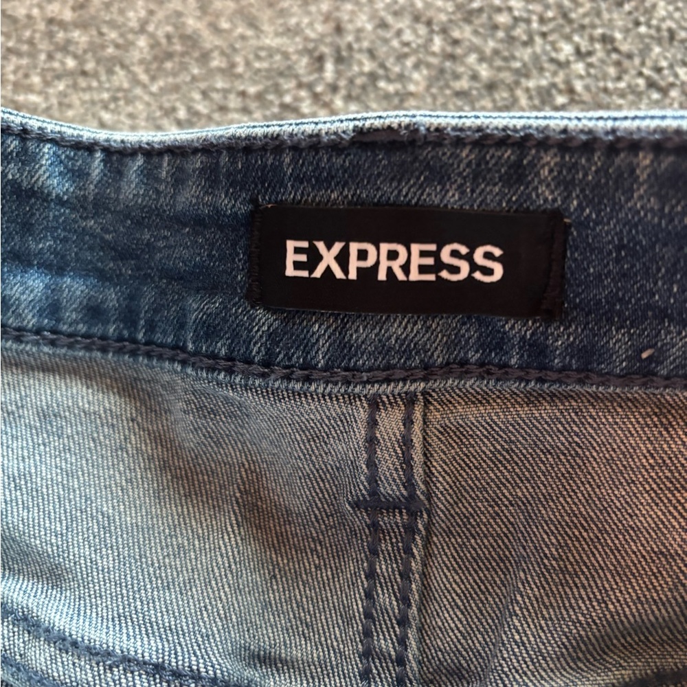 Express NWT Sz 30x30 athletic slim hyper stretch blue denim Men's Jeans - Picture 7 of 11